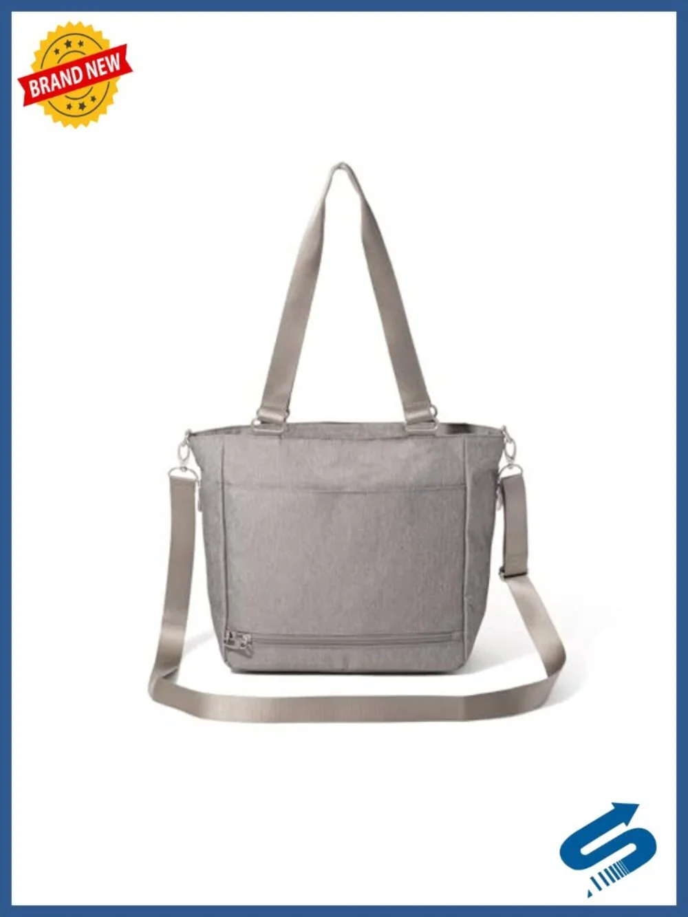 Polyester Travel Tote with Crossbody Strap, RFID Wristlet, Laptop Shoulder Bag
